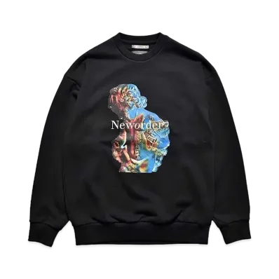MINEDENIM New Order "Technique" Crewneck Pullover "BLACK"