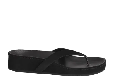 PHOEBE PHILO Women's Round Flip Flops Sandal "Black"
