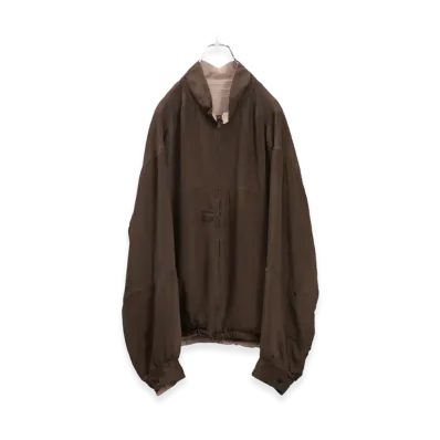 ANCELLM Cupro Reversible Jacket "Brown"