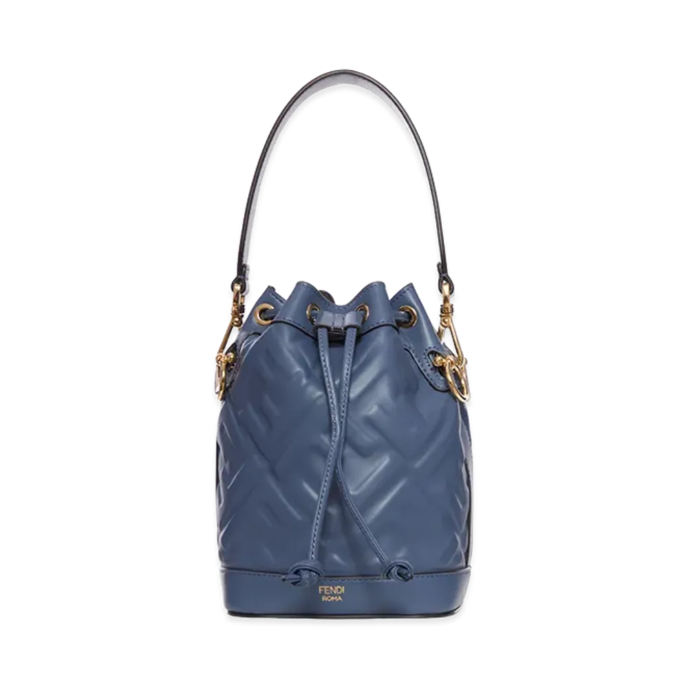 FENDI Women's Mon Tresor Mini Bucket Bag "Blue"