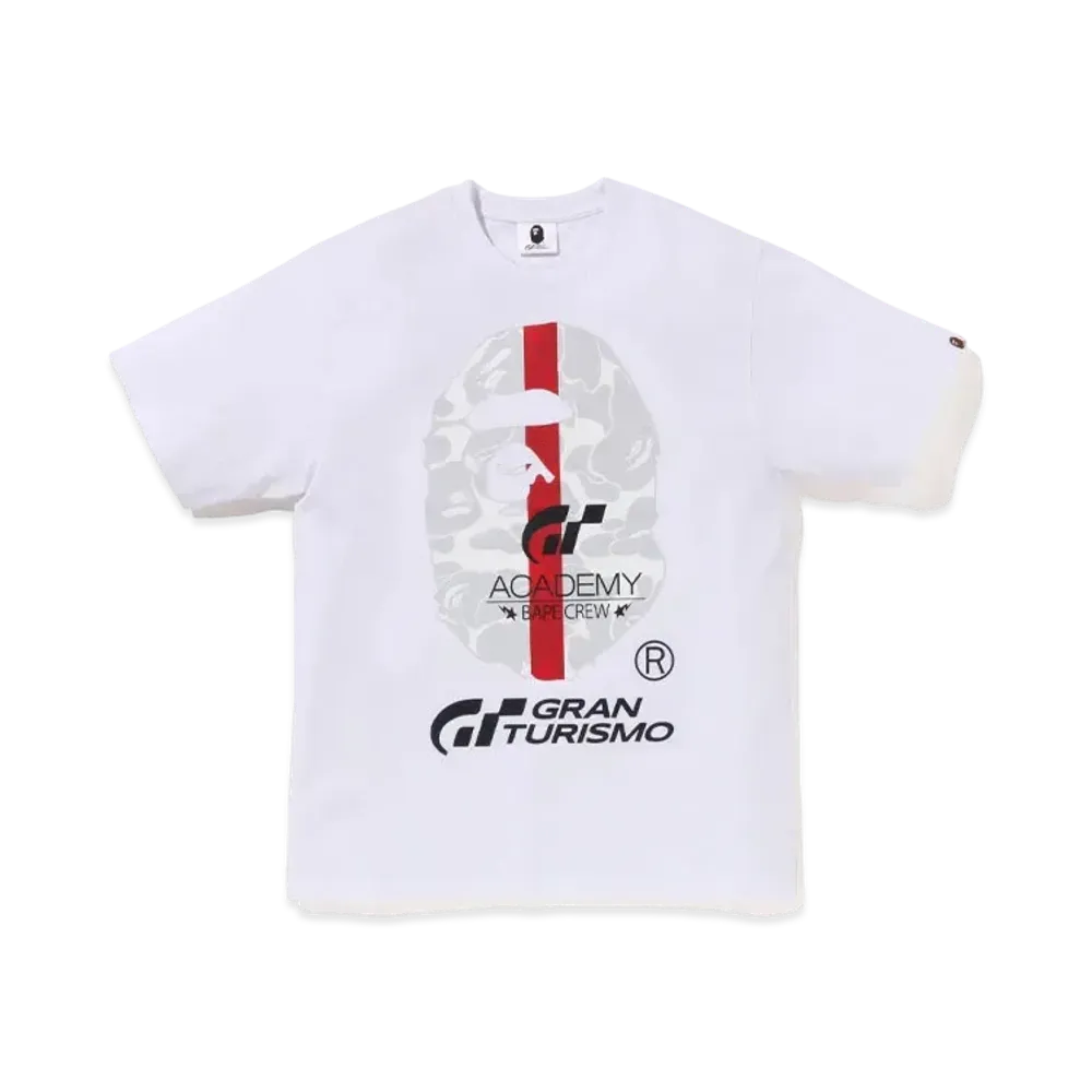 A BATHING APE x GRAN TURISMO Ape Head Tee #1 "White"