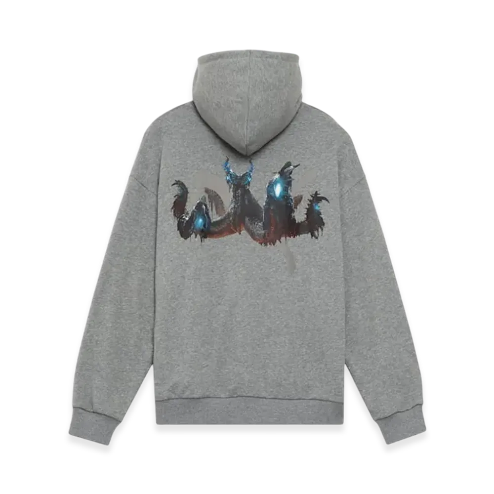 PUMA x Monster Hunter Wilds Back Print Hoodie "Medium Gray Heather"