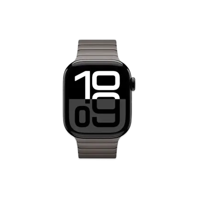 Apple Watch Series 10 GPS Model Jet Black Aluminiumcase Stainless Steel Link Bracelet "Slate"