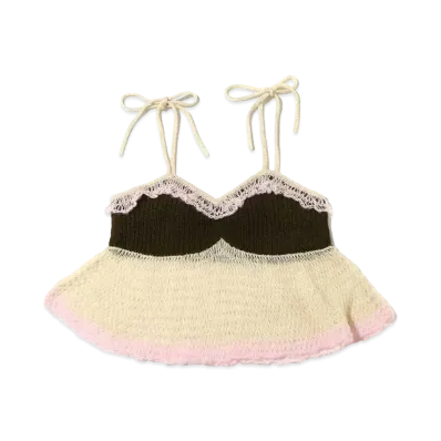 atmos pink Teamifuu Lace Ami Cami "Pink"