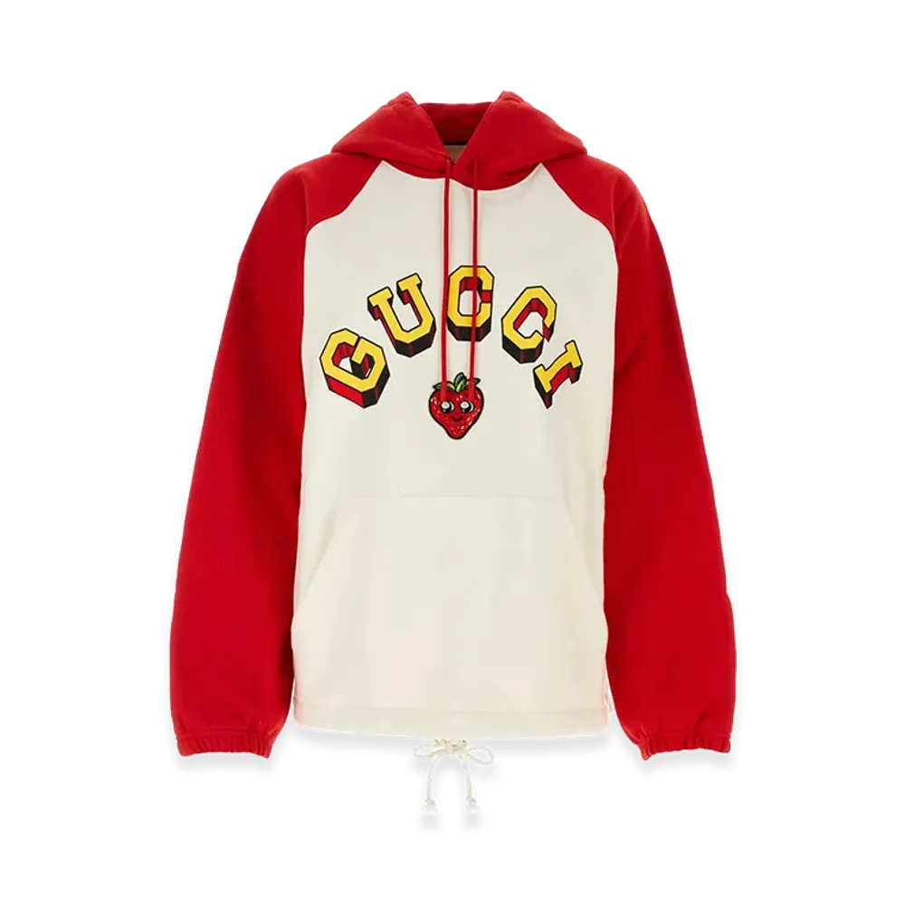 GUCCI Women's Two-Tone Cotton Oversize Sweatshirt "Multicolor"