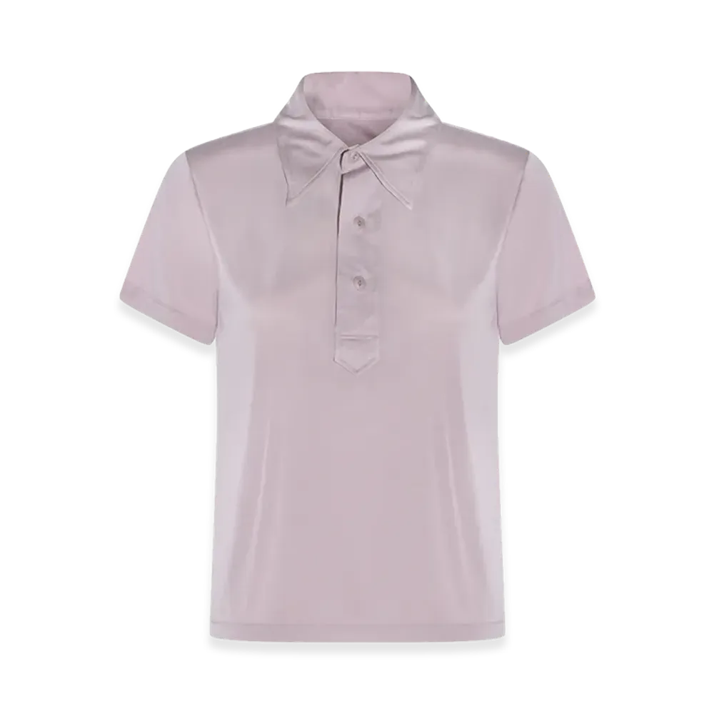 Maison Margiela Women's Polo Shirt with Buttons "Pink"