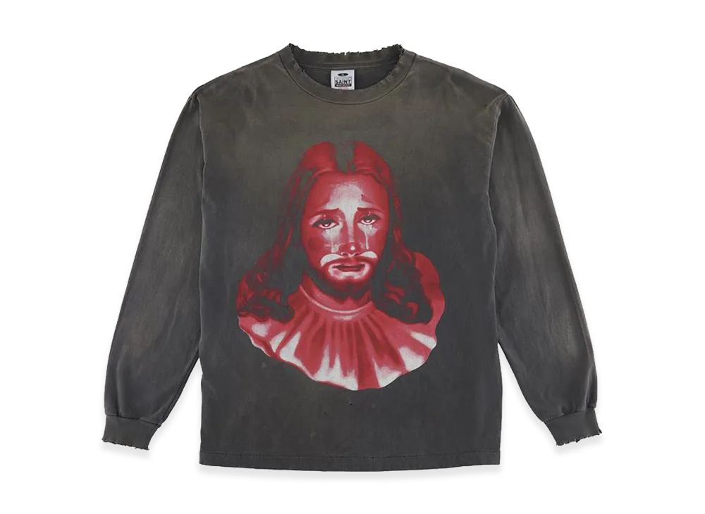 SAINT Mxxxxxx x BORN X RAISED L/S T-Shirt Clown "Black"