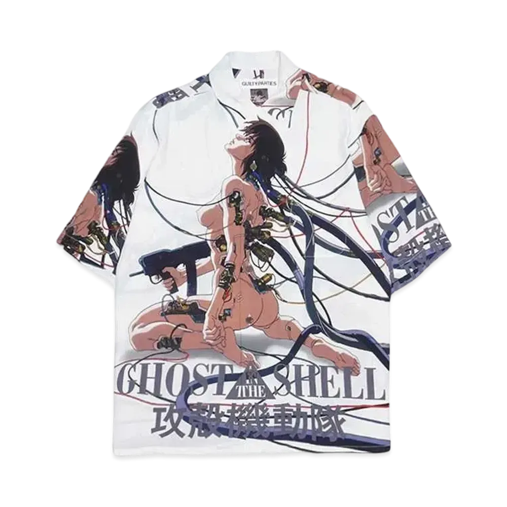 WACKO MARIA Ghost In The Shell / Kokakukidotai / Hawaiian Shirt #2 "White"