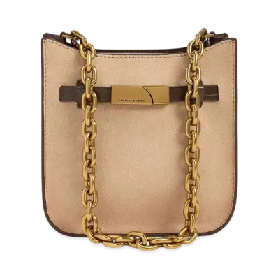 CHARLES & KEITH Aurelia Metallic Accent Chain-Handle Crossbody Bag "Multi"