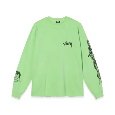 Stussy Venus Pigment Dyed LS Tee "Green"