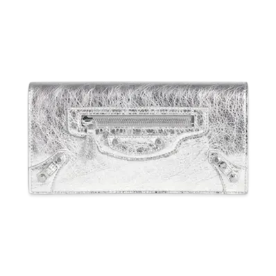 BALENCIAGA Le City Money Long Wallet "Silver"