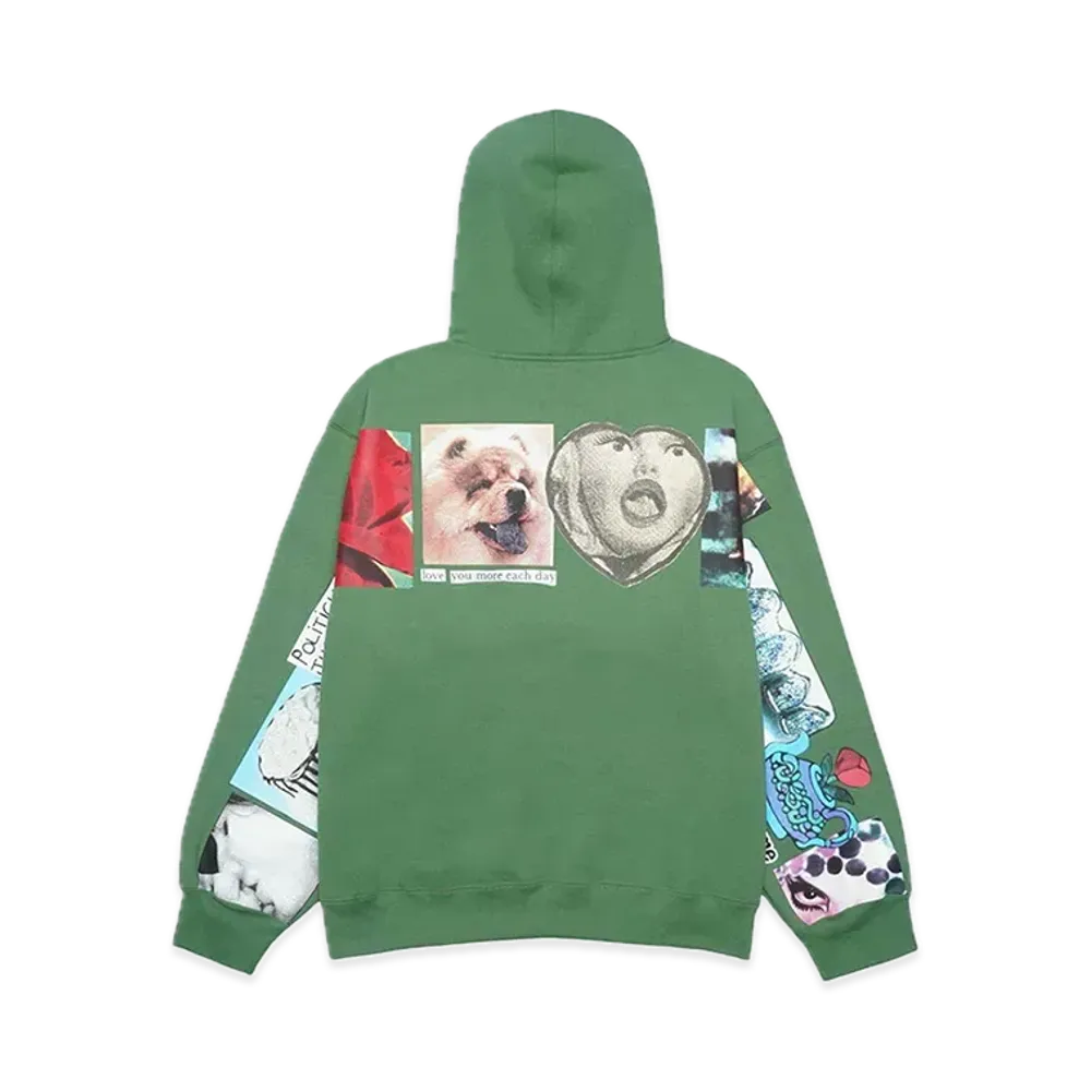 Supreme Spread Zip Up Hooded Sweatshirt "Dusty Green"