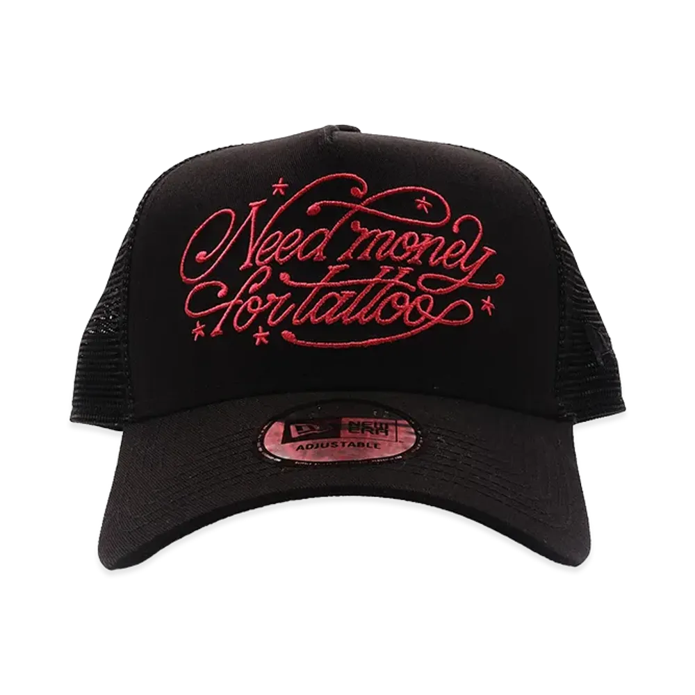 BEAMS x TATTOO STUDIO YAMADA x NEW ERA 9Forty A-Frame Trucker "Black"