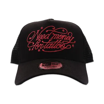BEAMS x TATTOO STUDIO YAMADA x NEW ERA 9Forty A-Frame Trucker "Black"