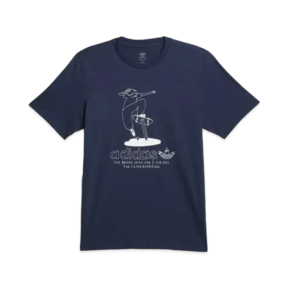 adidas Henry Jones Maite Short Sleeve Tee "College Navy/White"