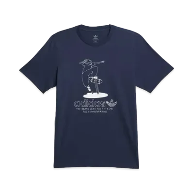 adidas Henry Jones Maite Short Sleeve Tee "College Navy/White"