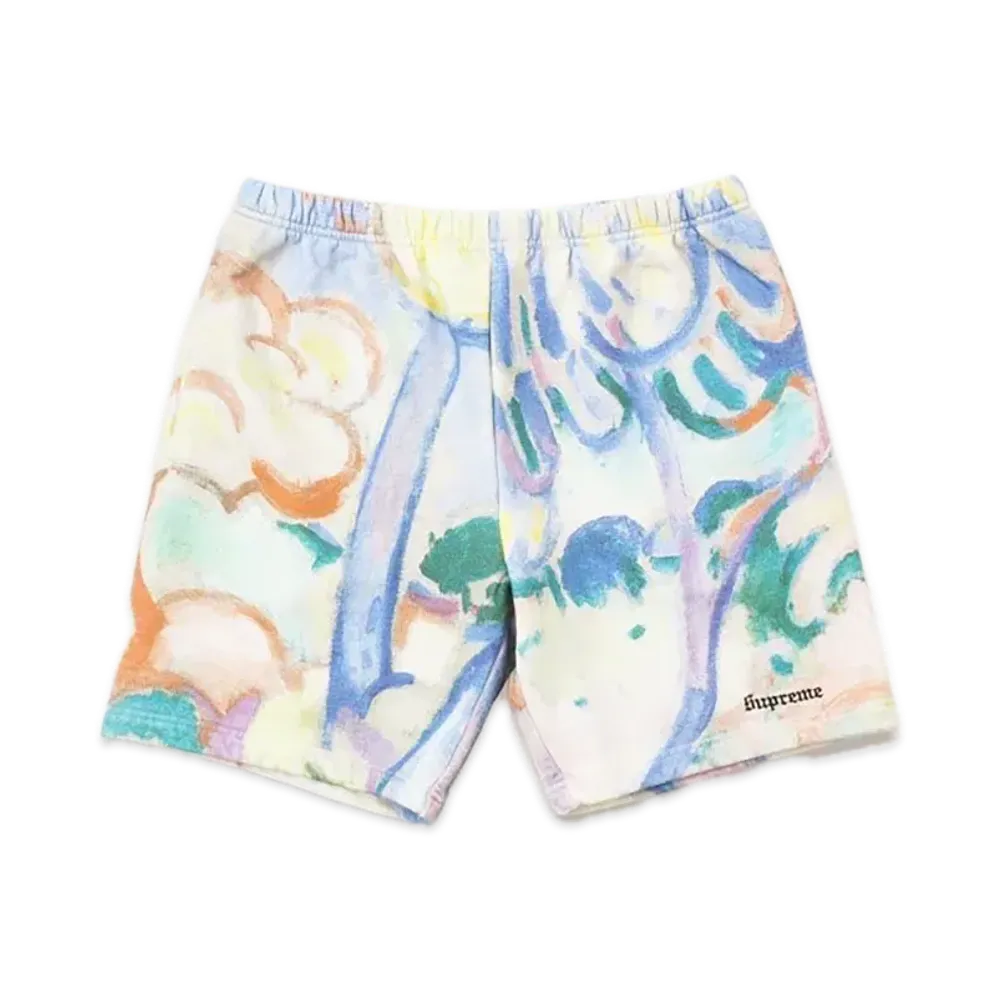 Supreme Landscape Sweatshort "White"
