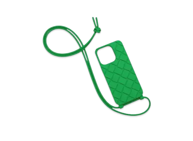 Bottega Veneta Strap Tech Rubber Iphone 14 Pro Case "Parakeet"
