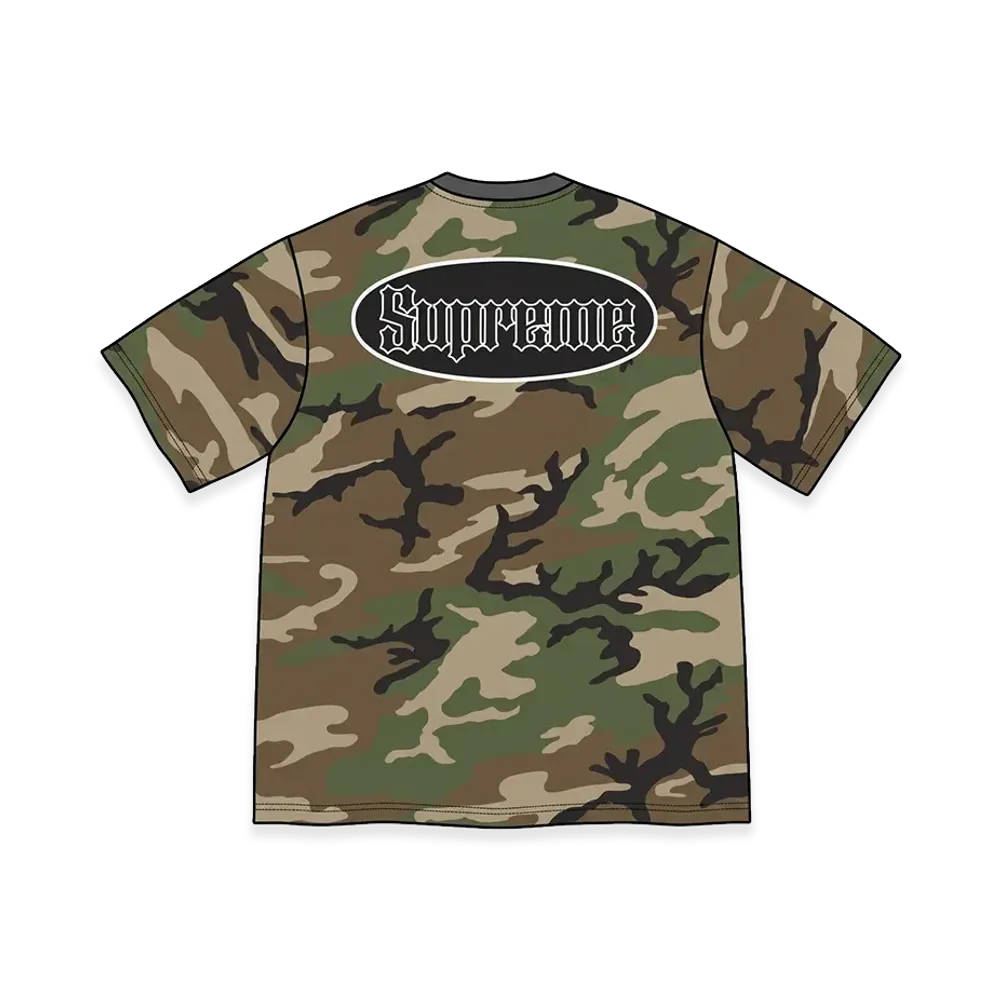 Supreme Cracked Pocket S/S Top "Woodland Camo"