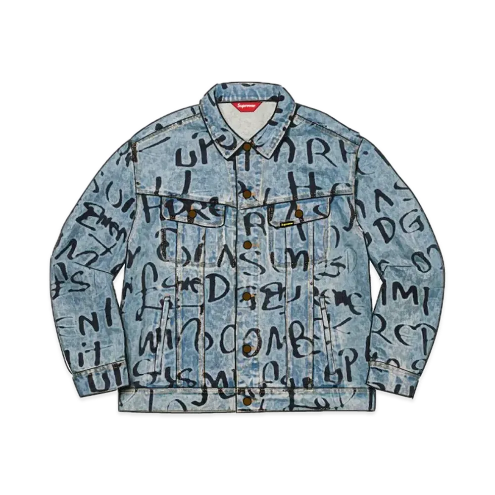 Supreme Black Ark Denim Trucker Jacket "Blue"