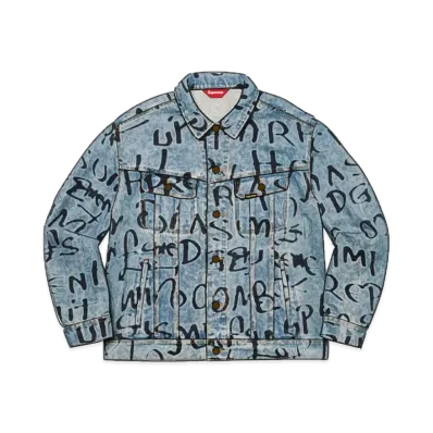 Supreme Black Ark Denim Trucker Jacket "Blue"