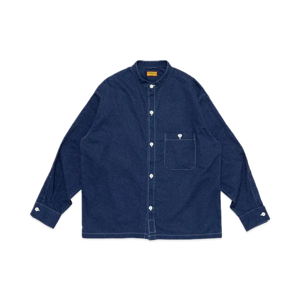 HUMAN MADE Denim Stand Collar Shirt "Indigo"