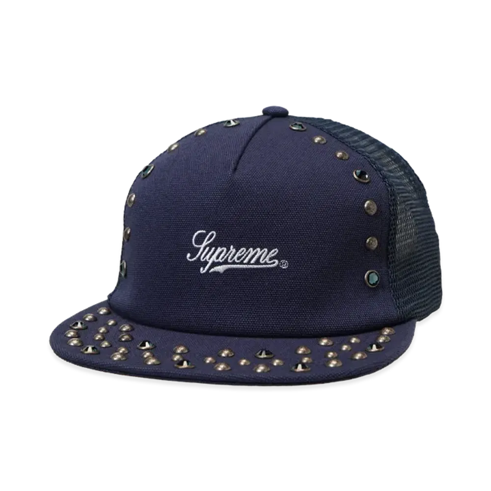 Supreme x b.b. Simon Studded Mesh Back 5-Panel "Navy"