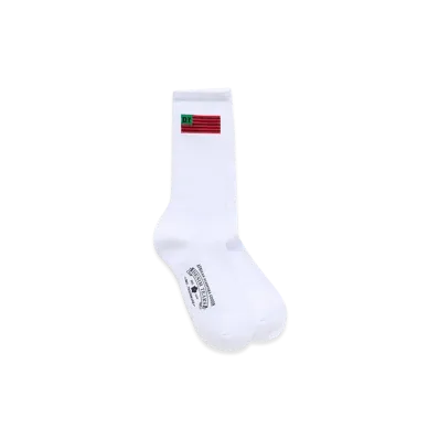 DENIM TEARS Flag Socks 3-Pack "White"