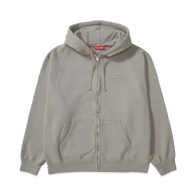 Supreme Small Box Zip Up Hooded Sweatshirt "Grey" (26FW)