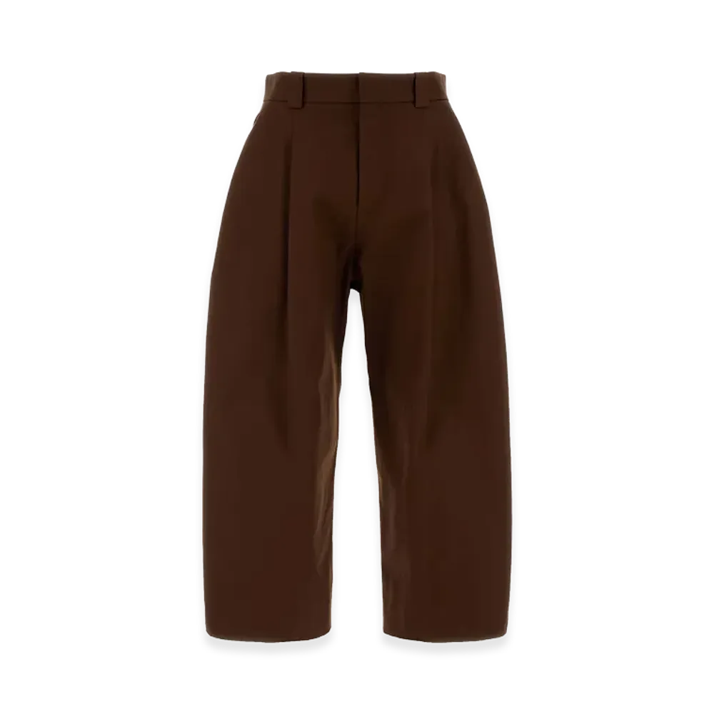 BALENCIAGA Cotton Wide-Leg Pant "Multicolor/Chocolate/Brown"
