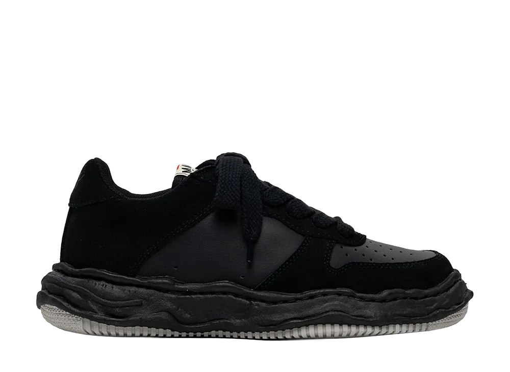 Maison MIHARA YASUHIRO WAYNE OG Sole Suede Low-top Sneaker "Black/Black"
