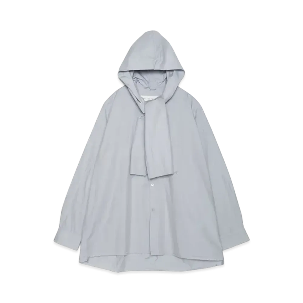 Graphpaper Hooded Scarf Shirt "Grey"