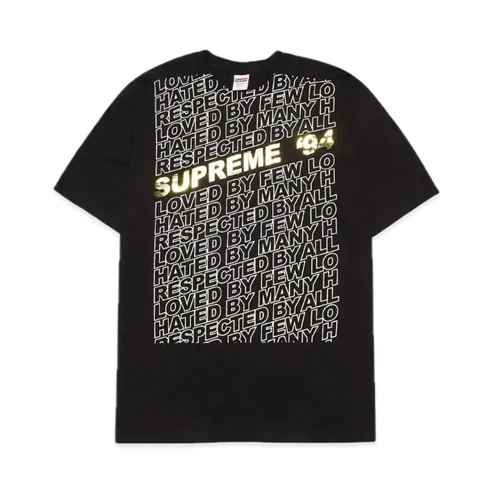 シュプリーム リスペクト Tシャツ "ブラック"