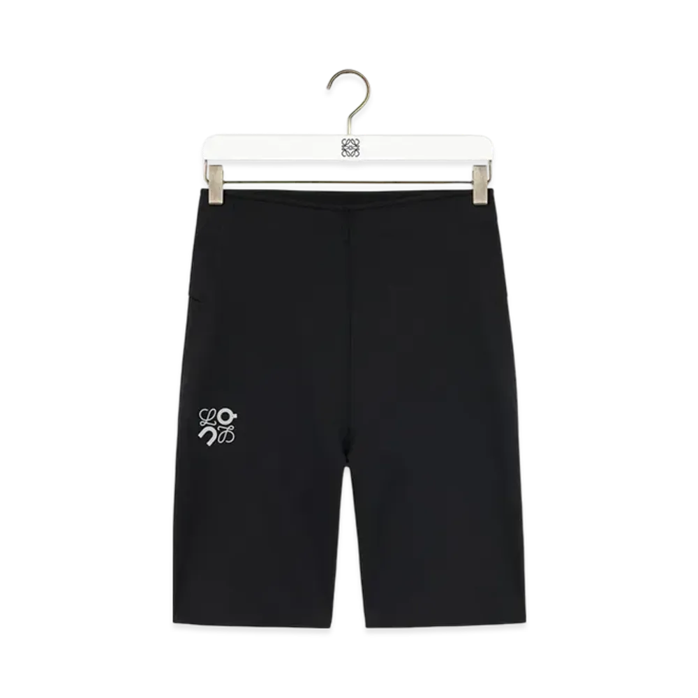 LOEWE x On Women's Active Shorts in Technical Jersey "Black"