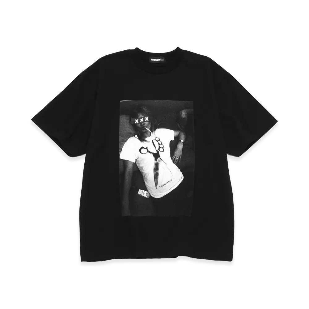 GOD SELECTION XXX Box Logo "Brass Knuckle Scissors" Photo Tee GX-S26-ST-20 "Black"