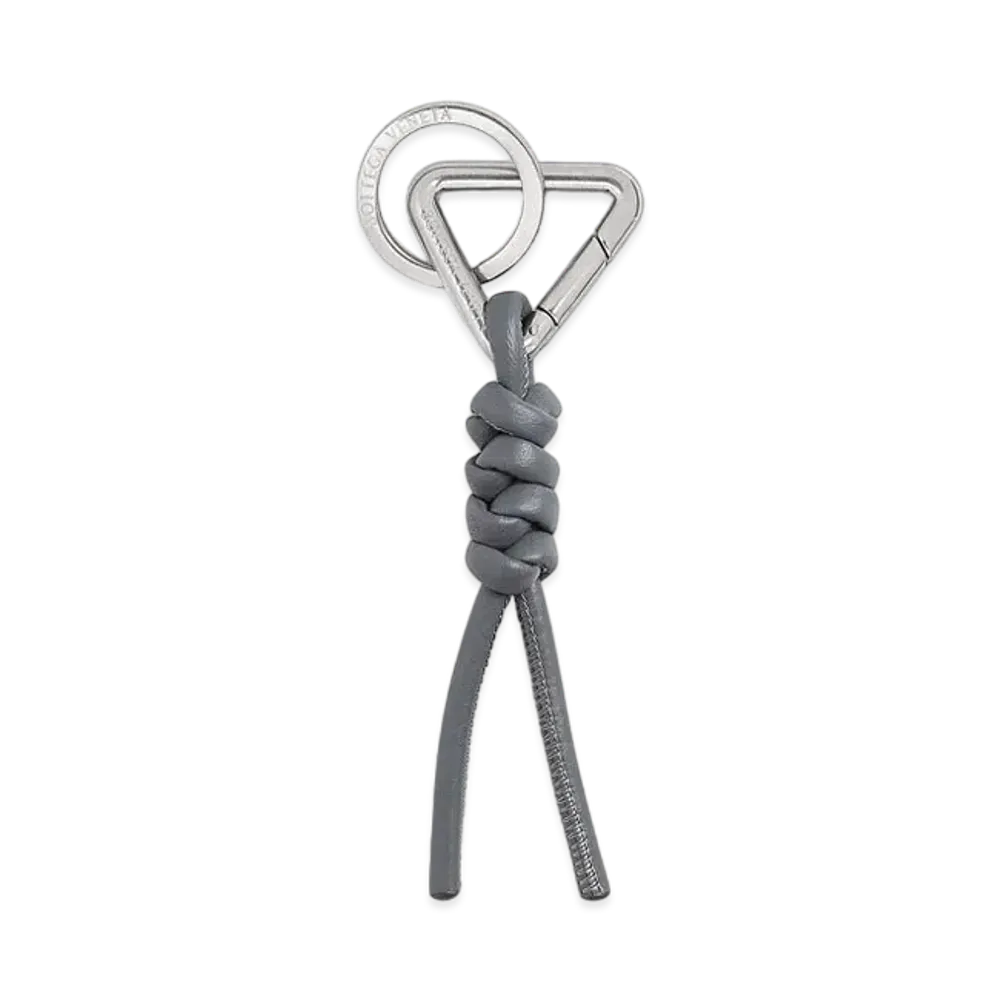 Bottega Veneta Triangle Key Ring "Thunder"