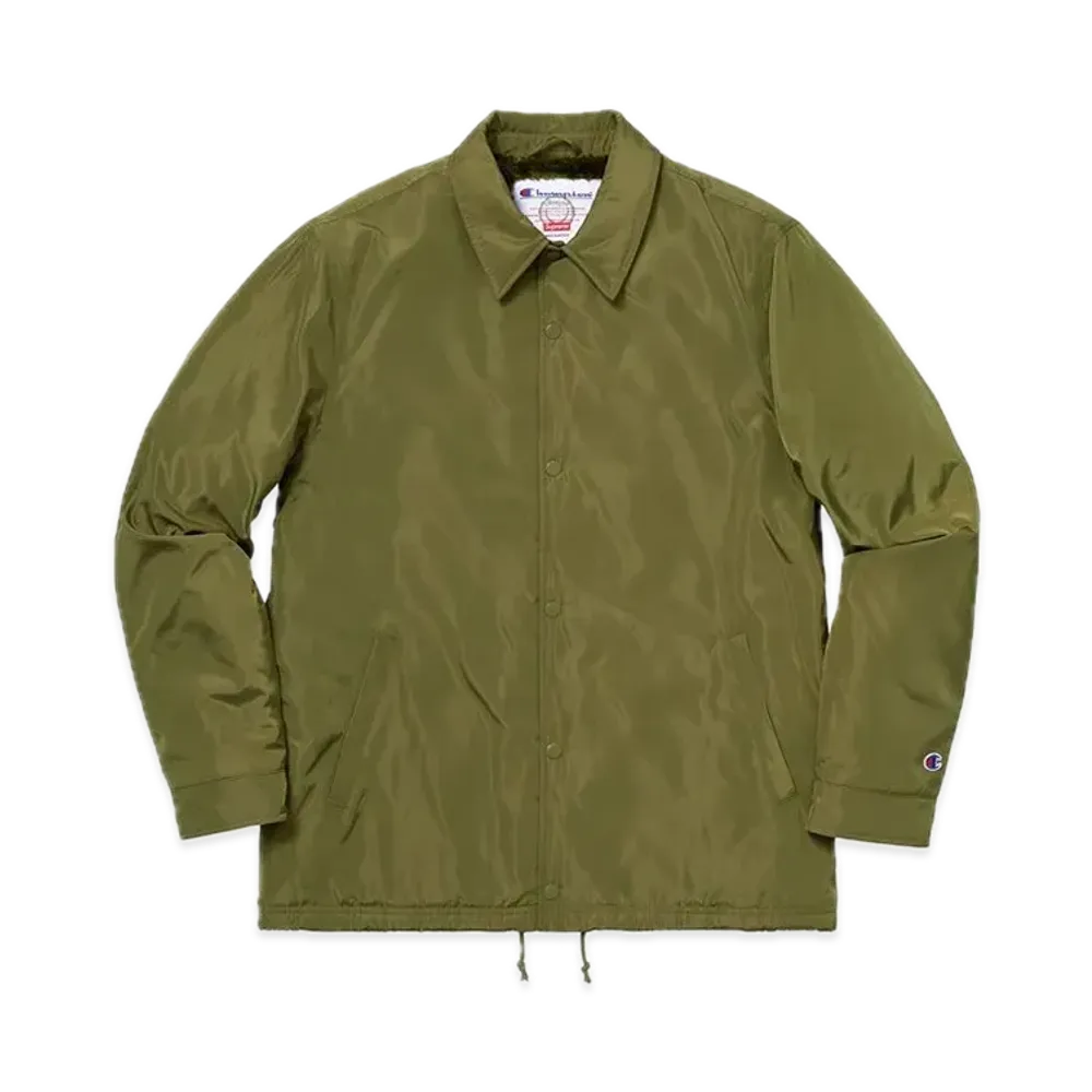 Supreme x Champion Label Coaches Jacket "Olive"