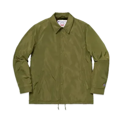 Supreme x Champion Label Coaches Jacket "Olive"
