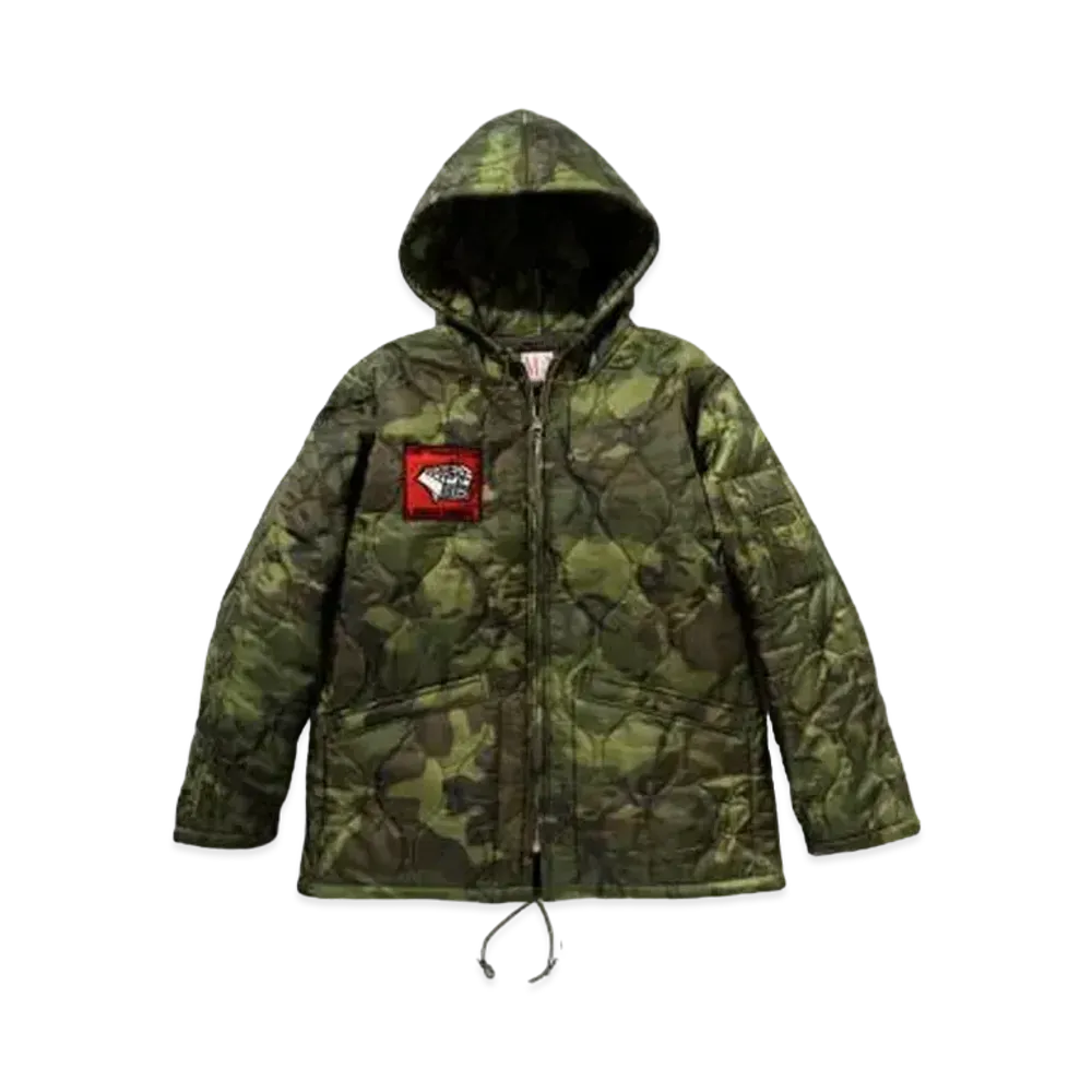 THE REAL McCOY'S LINER, CAMOUFLAGE PONCHO PARKA "Green"