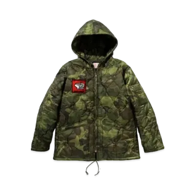 THE REAL McCOY'S LINER, CAMOUFLAGE PONCHO PARKA "Green"