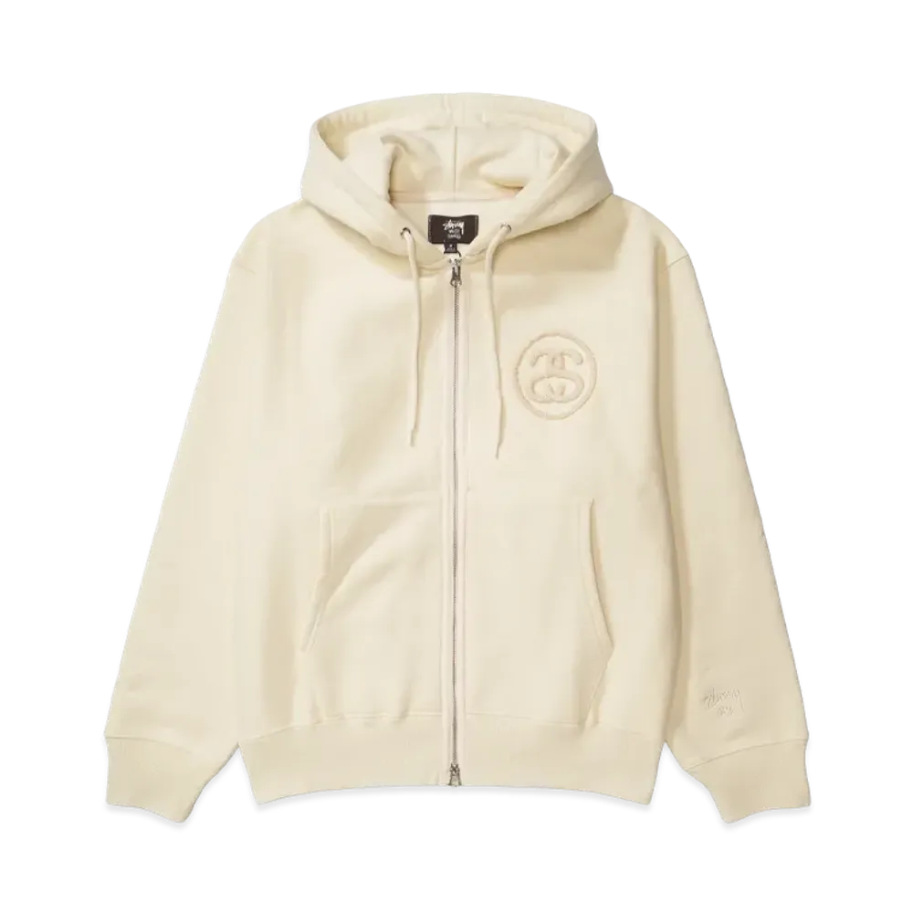 Stussy x Wales Bonner Fleece Zip Hoodie "Ivory"