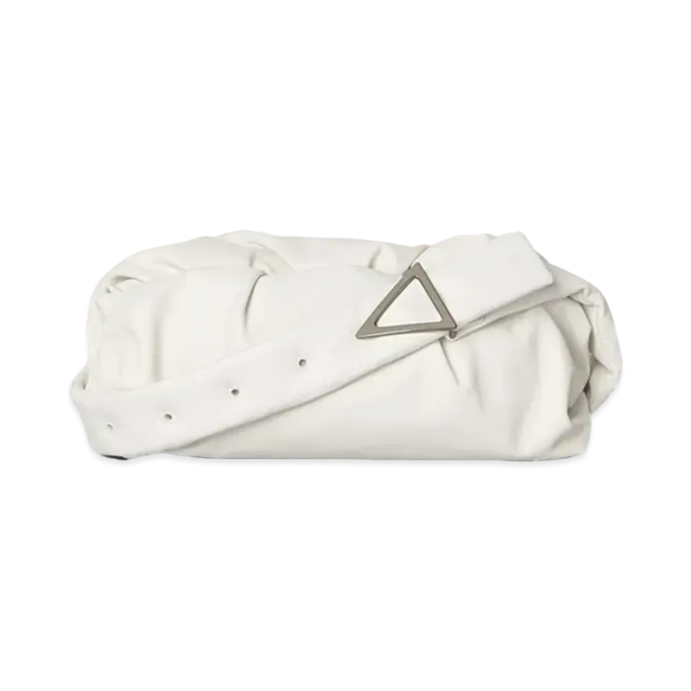 Bottega Veneta The Body Pouch Triangle Buckle "Bianco"