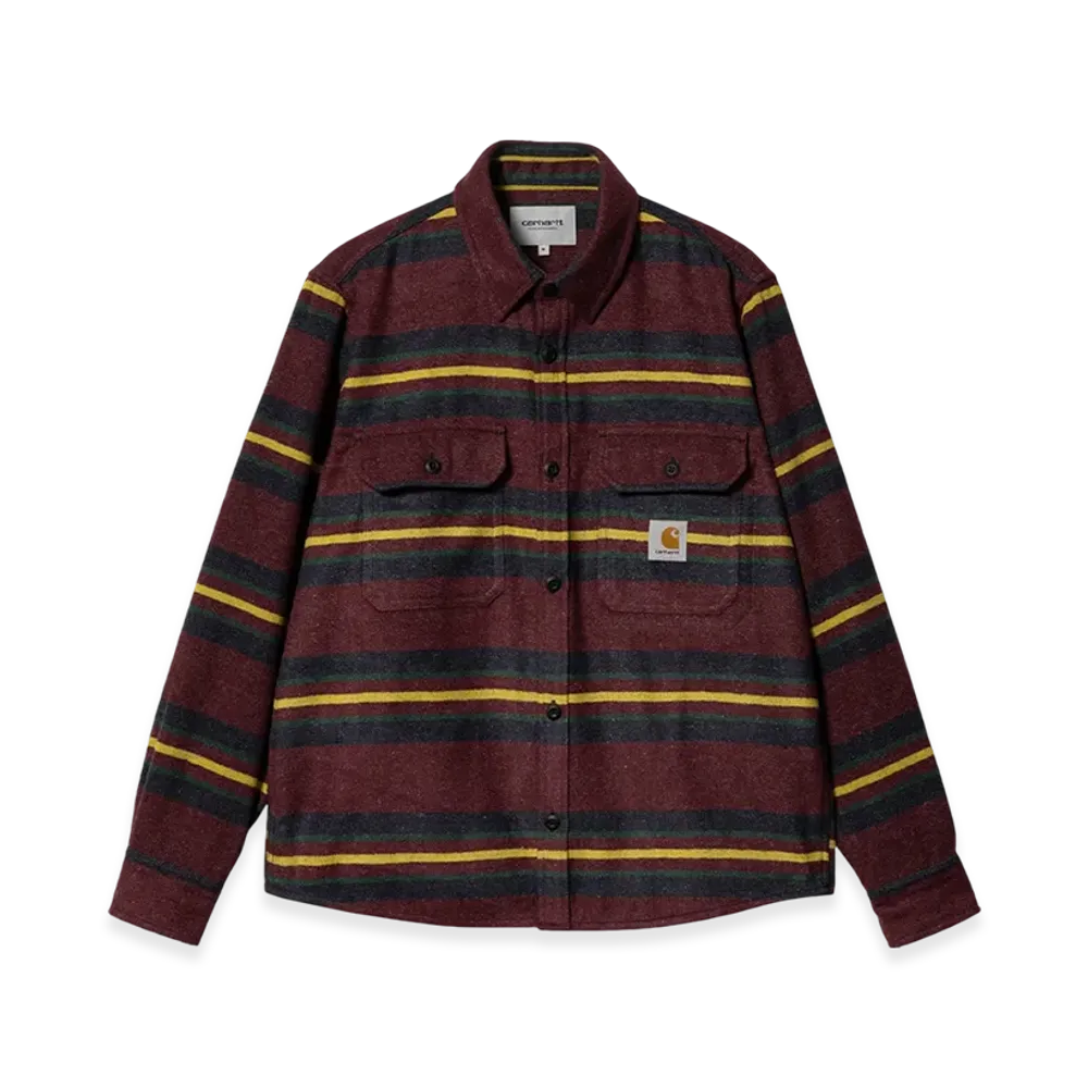 Carhartt WIP Oregon Stripe Shirt Jacket "Bordeaux"