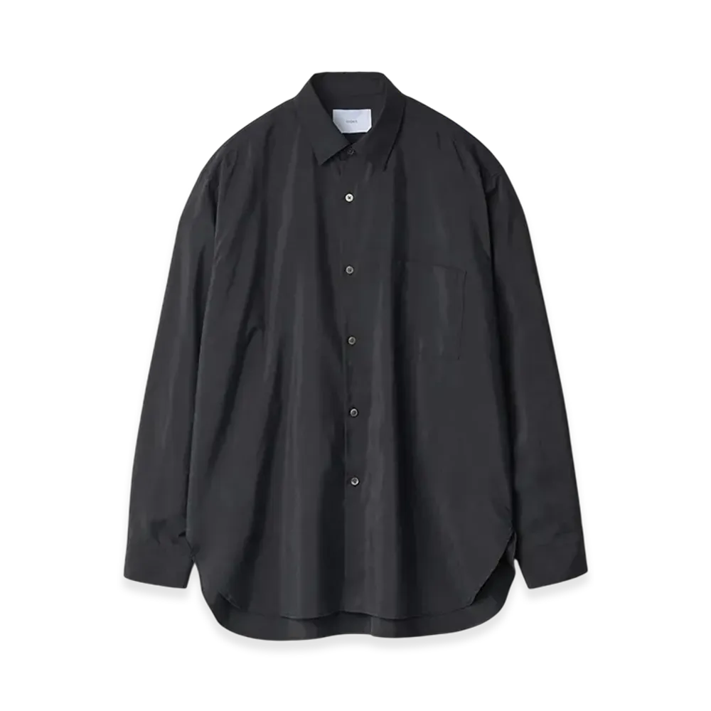 ssstein Silk/Nylon Oversized Down Pat Shirt "Black"