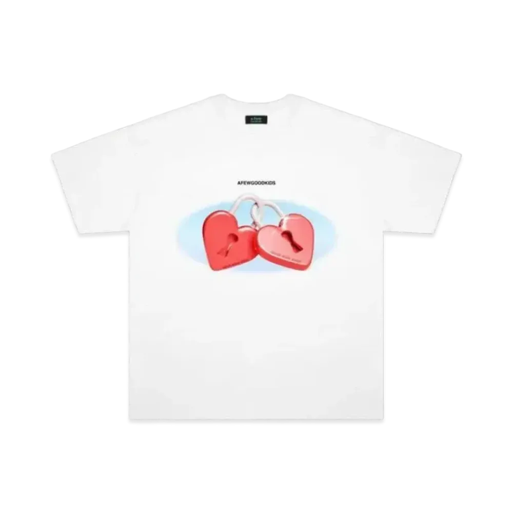 A FEW GOOD KIDS Heart Lock Tee "White"