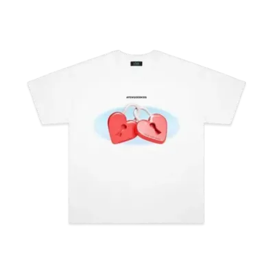 A FEW GOOD KIDS Heart Lock Tee "White"
