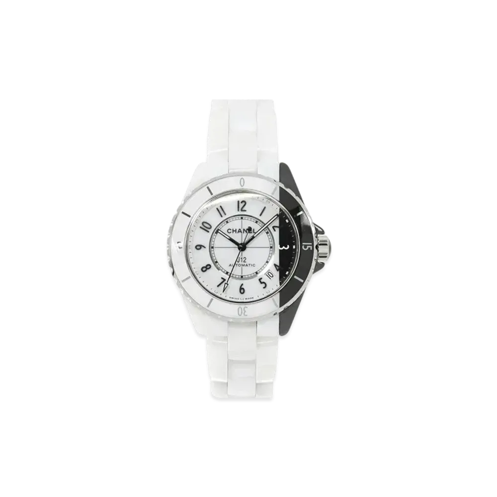 CHANEL J12 Paradoxe Watch Caliber 12.1 38mm Ceramic Stainless Steel "Black/White"