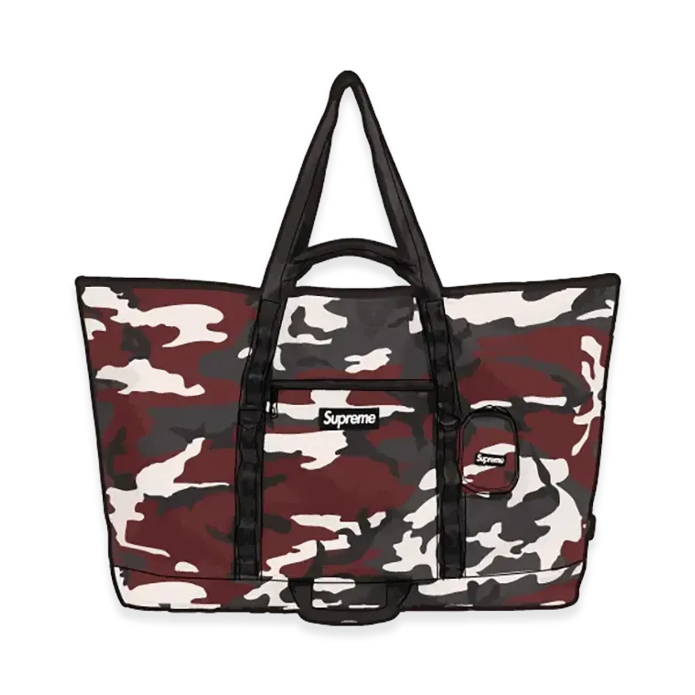 Supreme X-Large Tote Bag + Utility Pouch (26SS) "Red Camo"