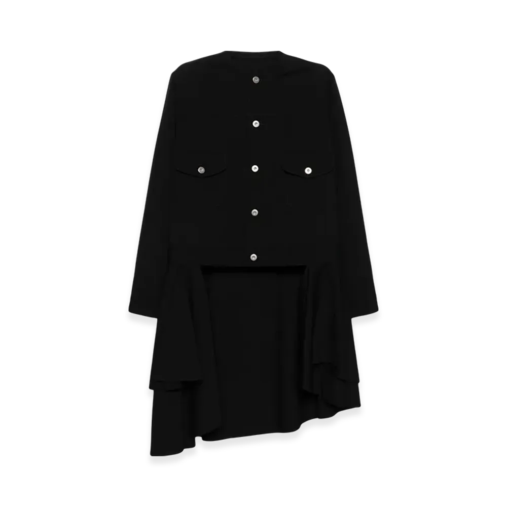 BLACK COMME des GARCONS Damaged Panel Jacket "White"