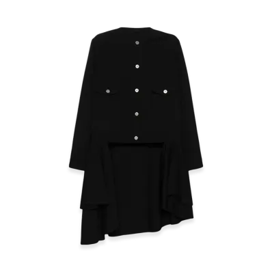 BLACK COMME des GARCONS Damaged Panel Jacket "White"